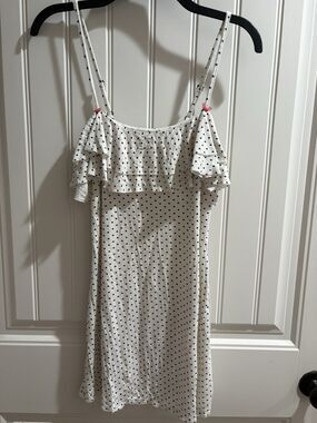 Jessica Simpson Nightgown Polka Dots Bows Womens Sz L